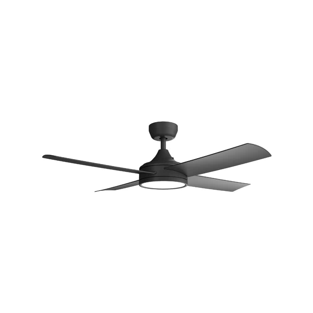 With Light Breeze Silent Pro DC Ceiling Fan Black with Light