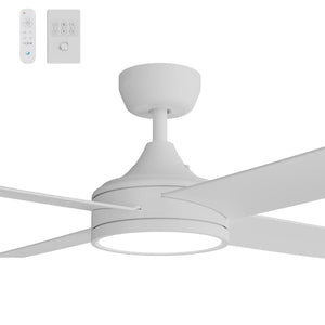 With Light Breeze Silent Pro DC Ceiling Fan White with Light