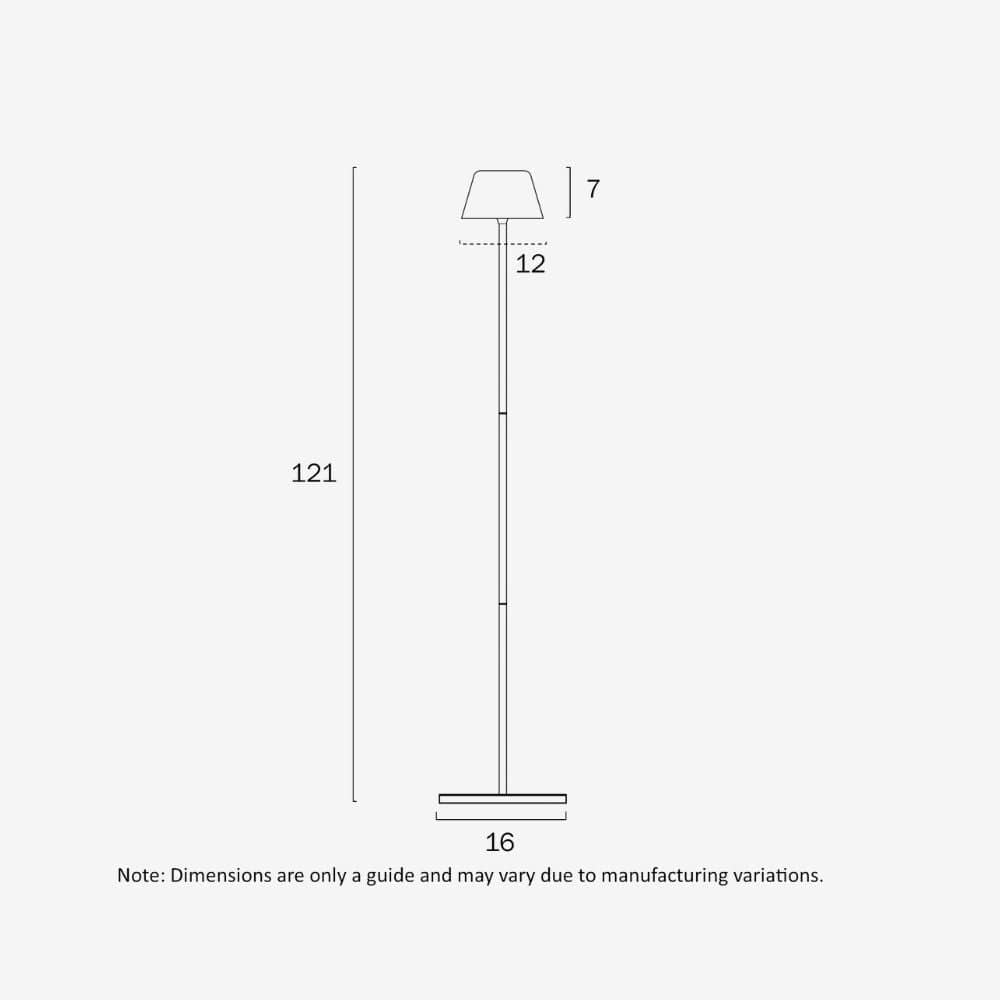 Portables Briana Rechargeable Floor Lamp