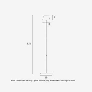 Portables Briana Rechargeable Floor Lamp