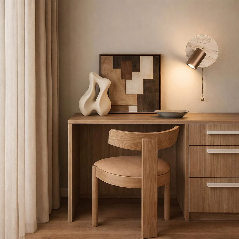 Interior Wall Light / Sconce Brim Travertine 2 in 1 Indoor Wall Light