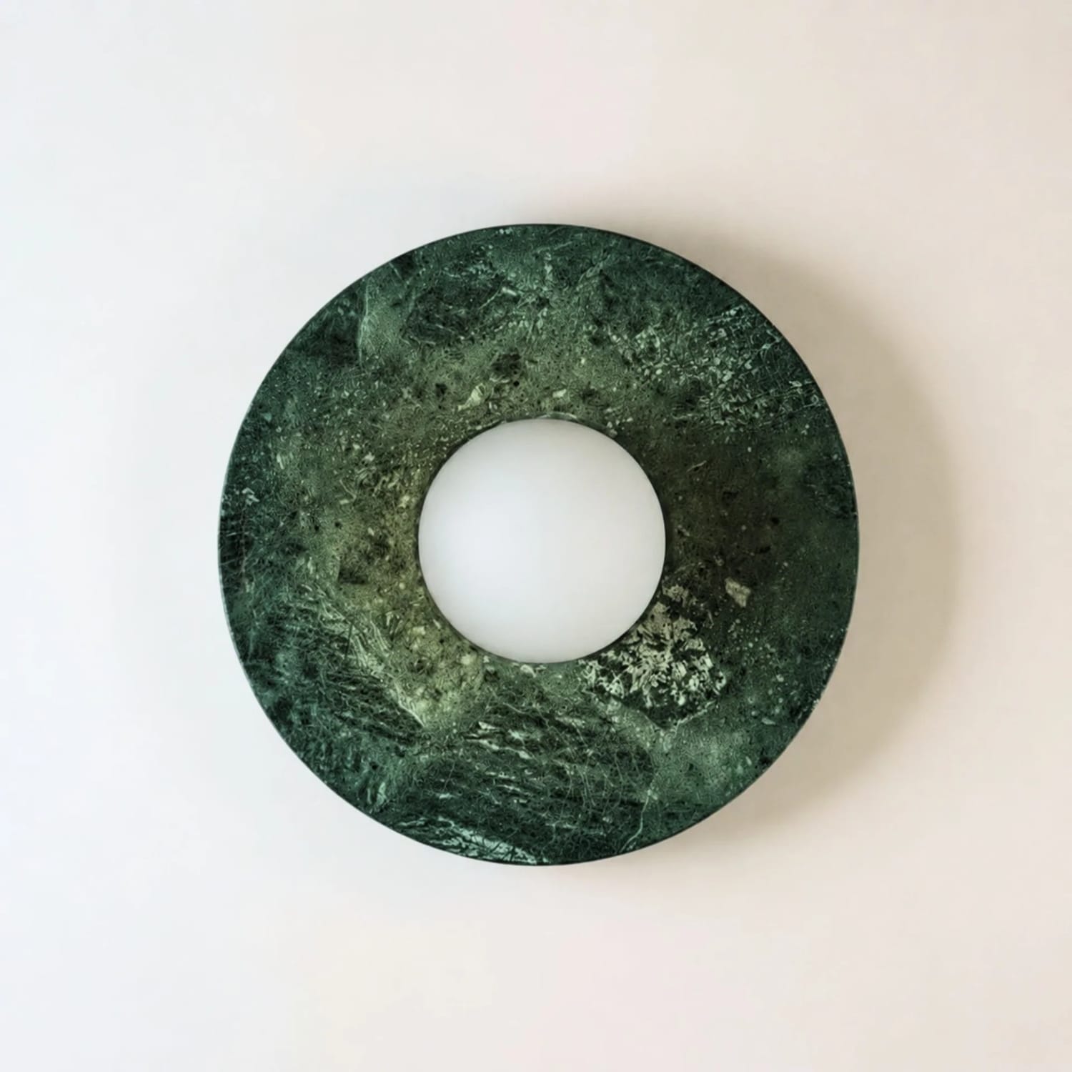 Interior Wall Light / Sconce Brina Verde Guatemala Marble Wall Sconce