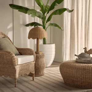 Table Lamps Brolley Rattan Table Lamp