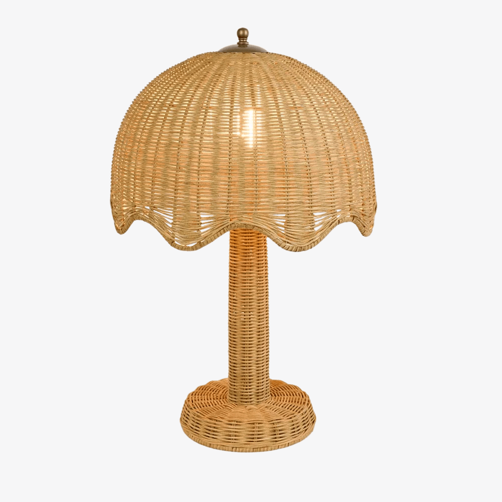 Table Lamps Brolley Rattan Table Lamp
