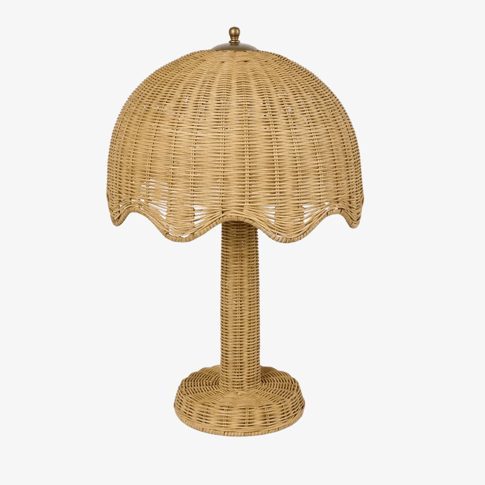 Table Lamps Brolley Rattan Table Lamp