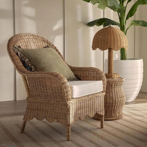 Table Lamps Brolley Rattan Table Lamp