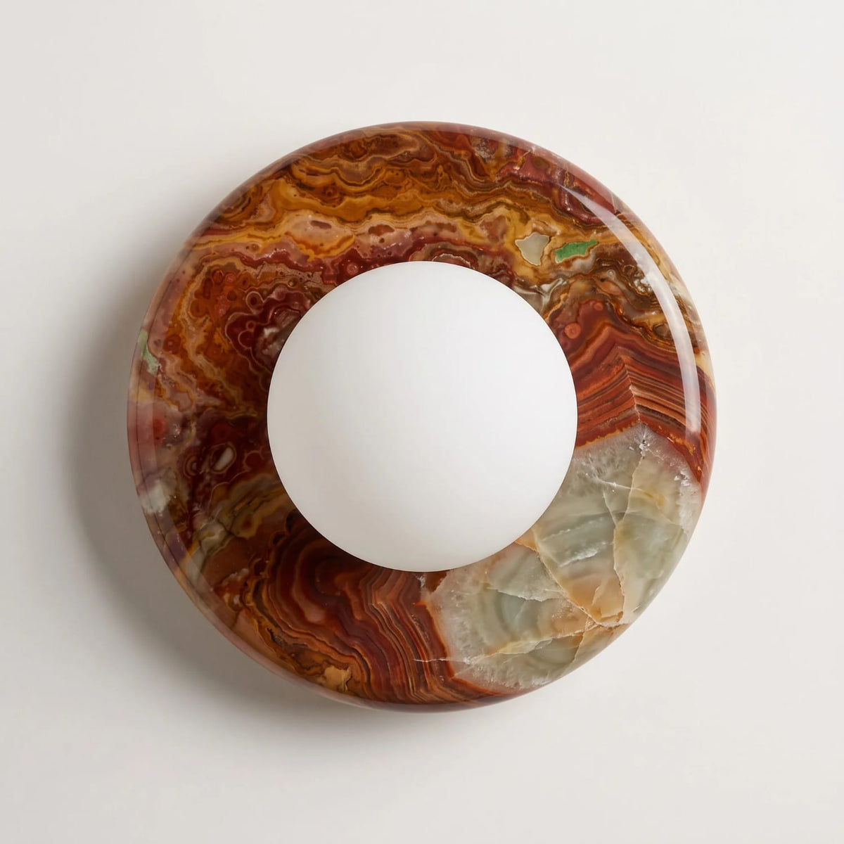 Interior Wall Light / Sconce Bruma Jade Onyx Stone Wall Sconce