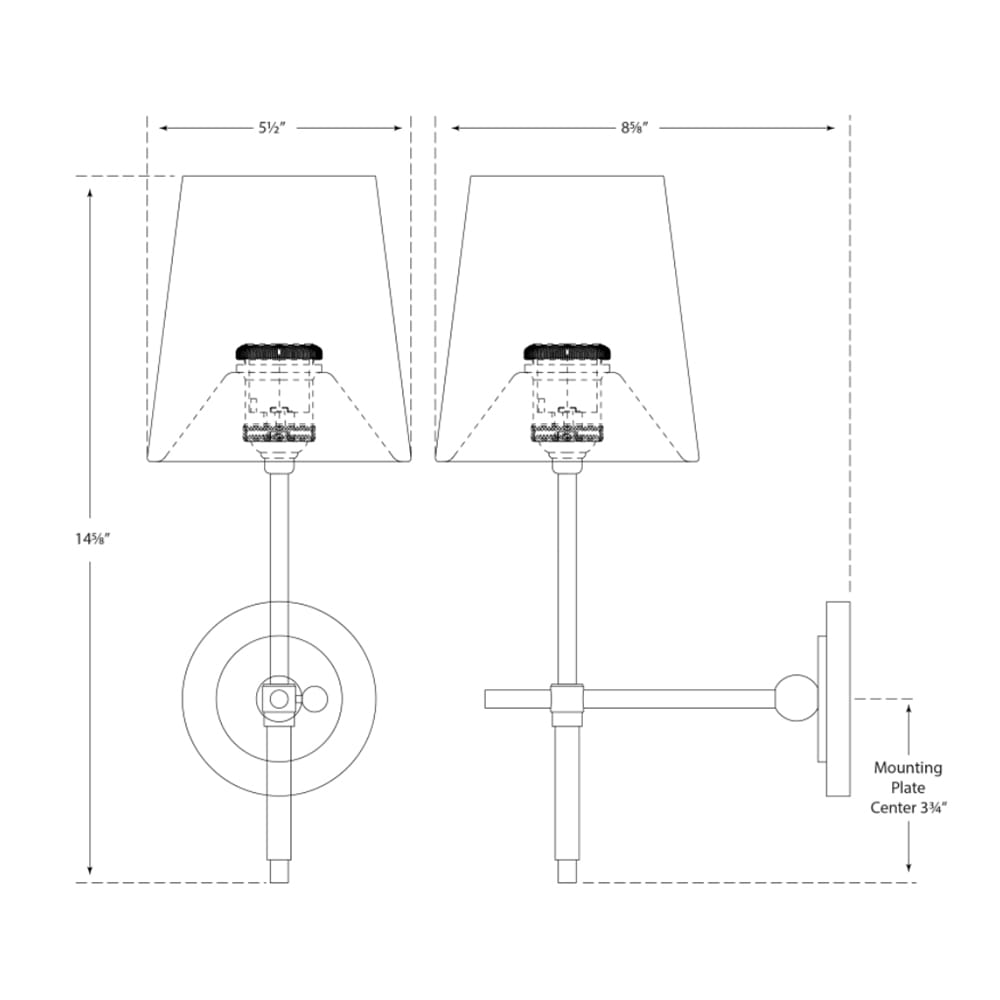 Bryant Glass Wall Sconce