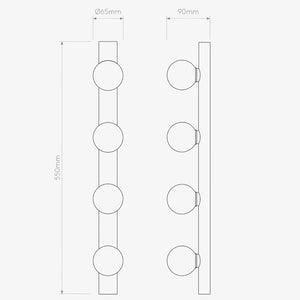 Interior Wall Light / Sconce Cabaret 4 II Wall Light