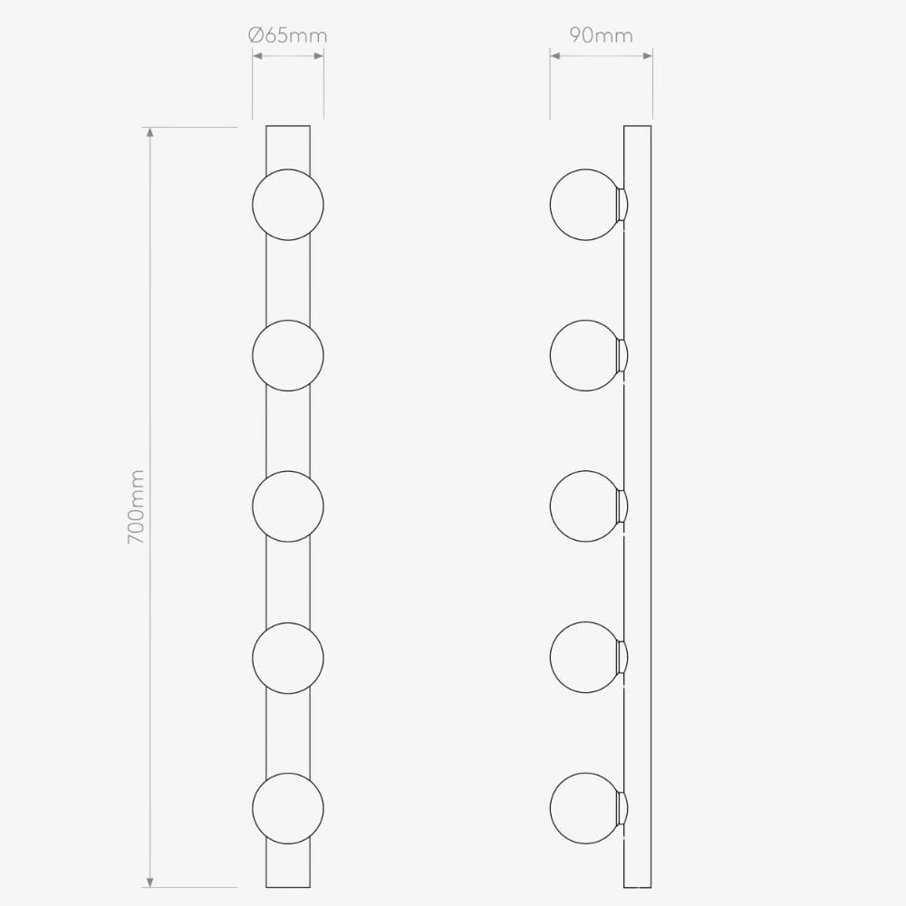 Interior Wall Light / Sconce Cabaret 5 II Wall Light