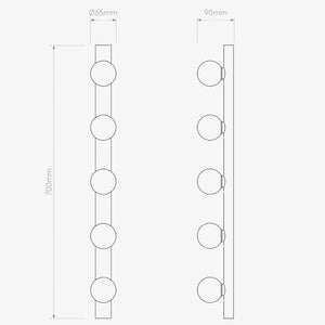 Interior Wall Light / Sconce Cabaret 5 II Wall Light