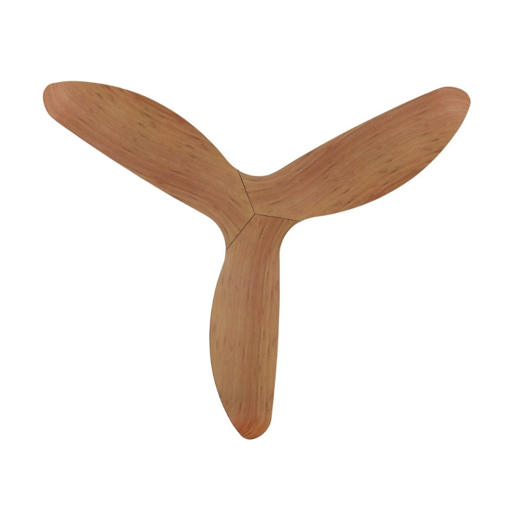 Without Light Cabarita Ceiling Fan White with Bamboo Blades