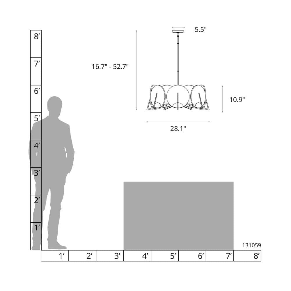 Interior Pendant Callisto 7 Light Pendant