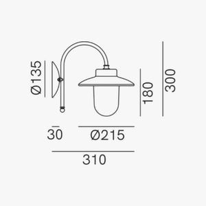 Exterior Wall Light Calmaggiore Outdoor Wall Light - CLEARANCE (Excess Stock)
