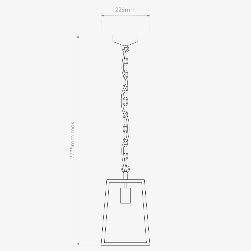 Exterior Pendant Calvi Pendant 305