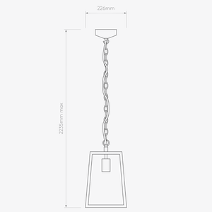 Exterior Pendant Calvi Pendant 305