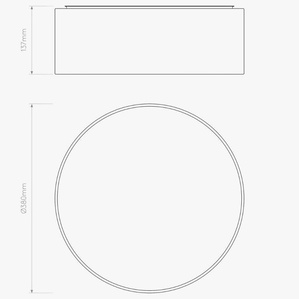 Interior Flush & Semi Flush Cambria 380 Ceiling Light