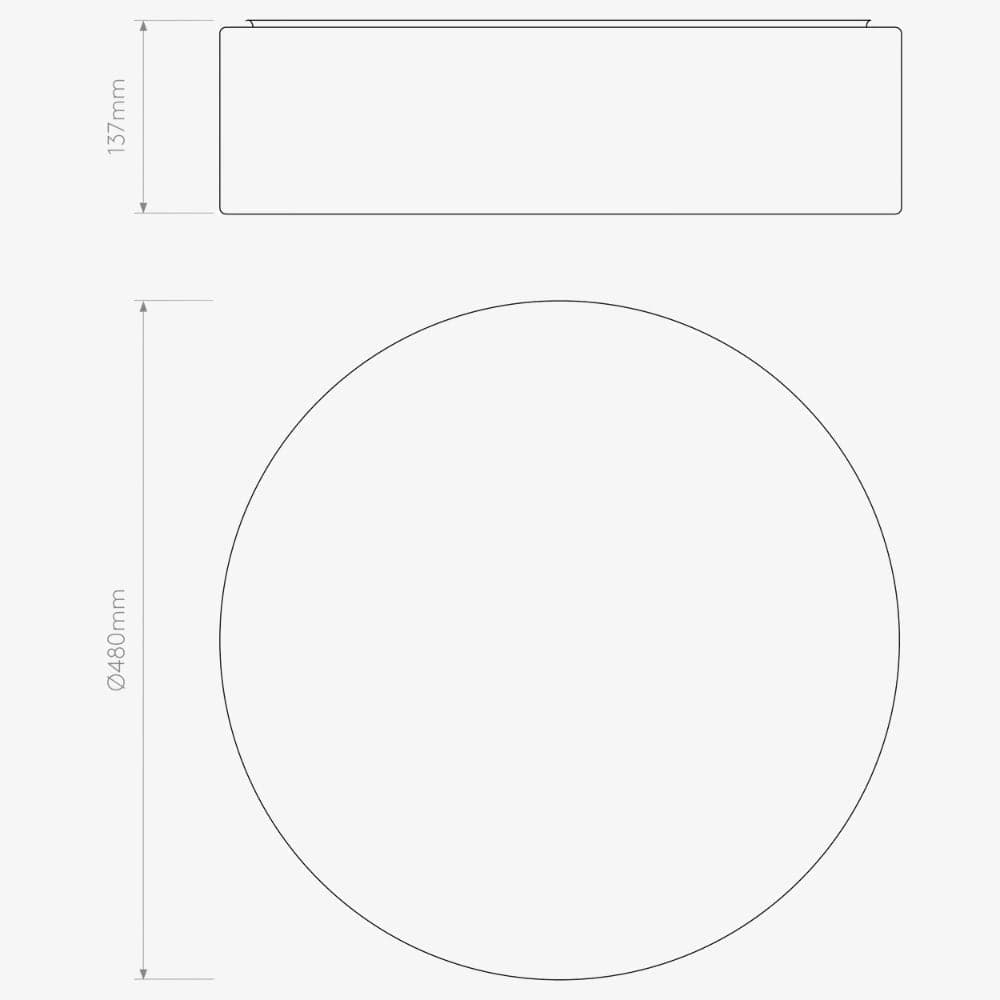 Interior Flush & Semi Flush Cambria 480 Ceiling Light