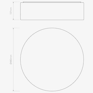 Interior Flush & Semi Flush Cambria 480 Ceiling Light