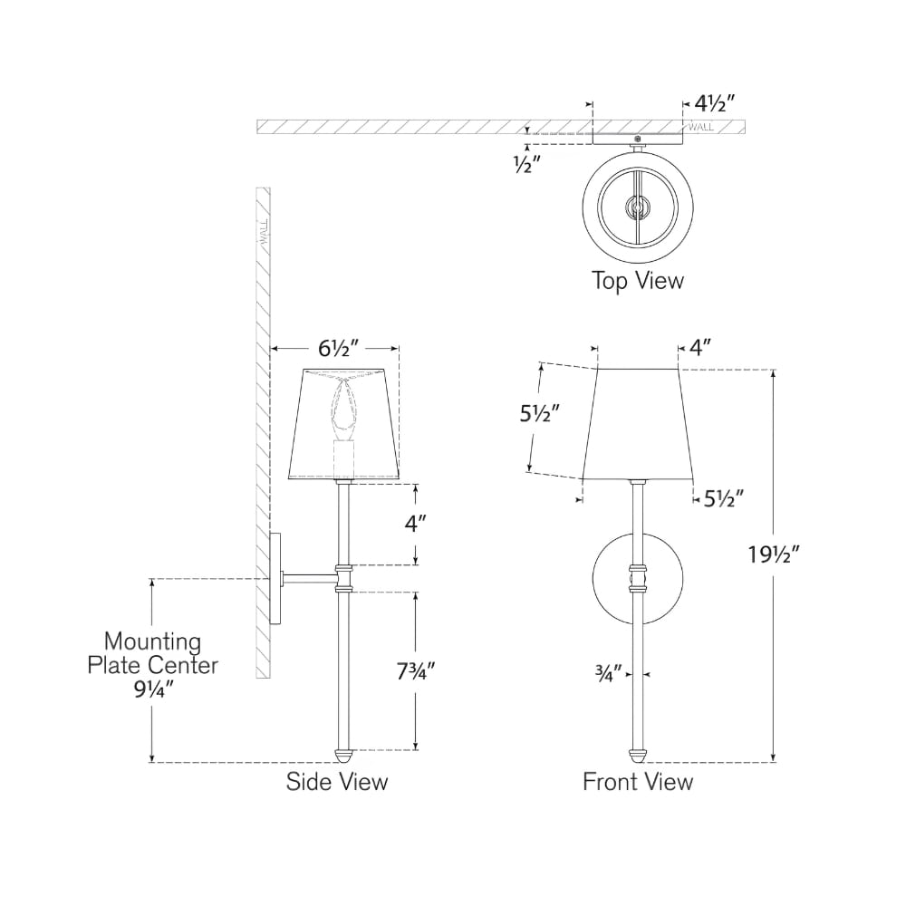 Interior Wall Light / Sconce Camille Sconce