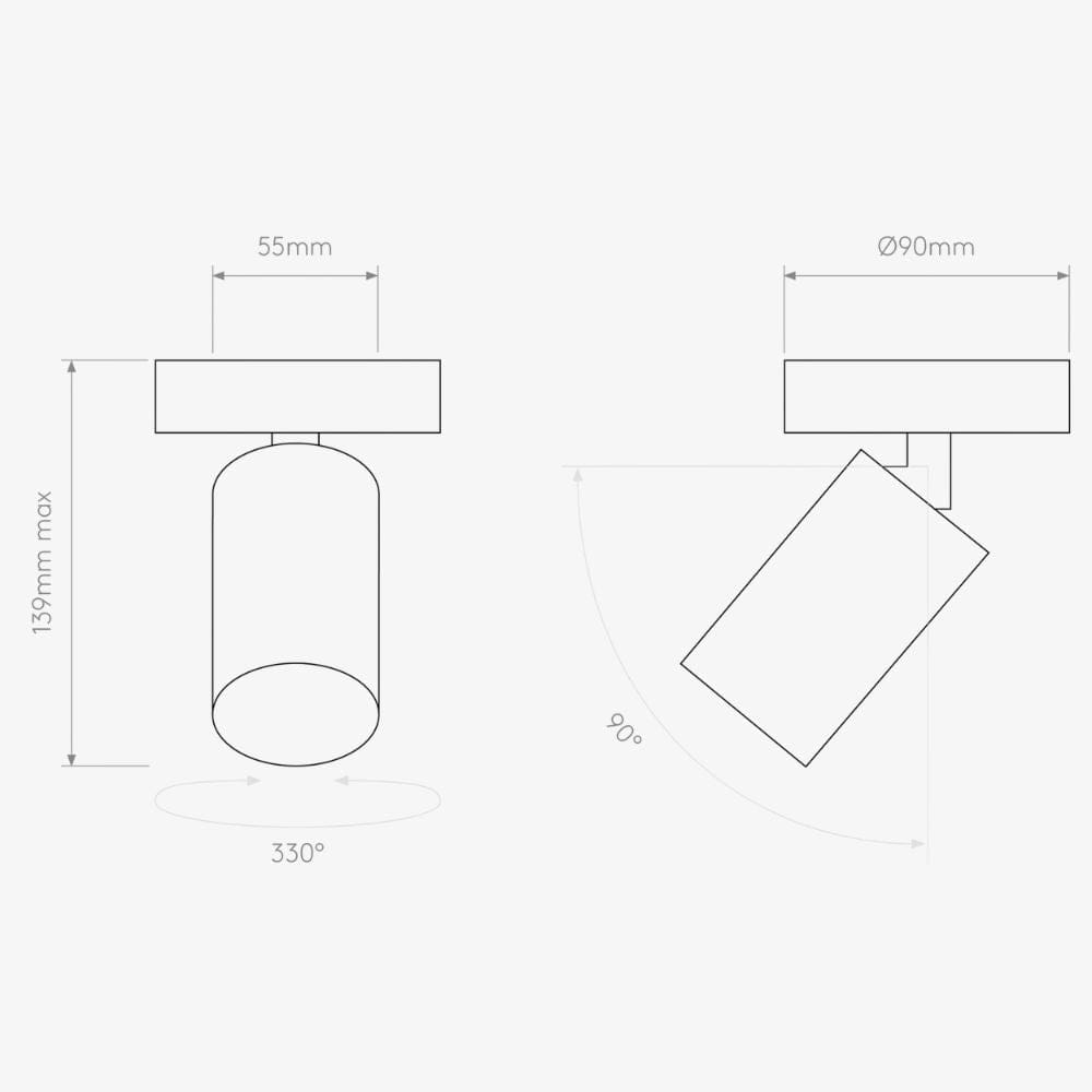 Interior Bar & Spot Can 50 Single Spotlight