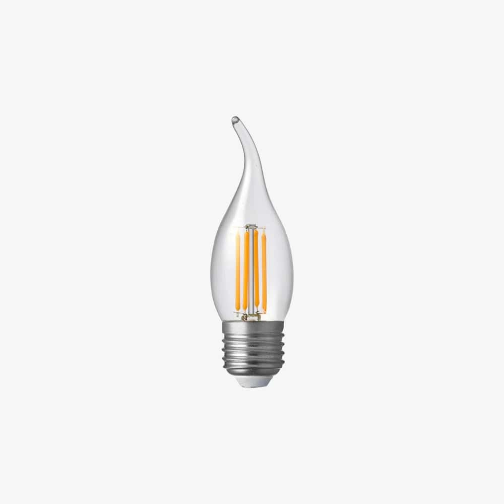 Globes Candle - Flame Tip - E27 - 4W - Clear - 2700K