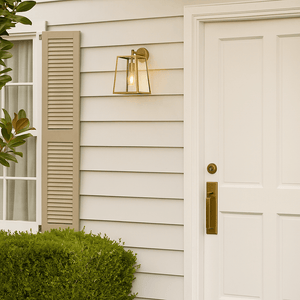 Exterior Wall Light Cantena 25 Solid Brass Wall Light