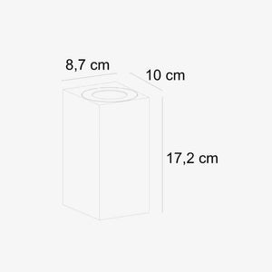 Exterior Wall Light Canto Maxi Kubi 2 Wall Light