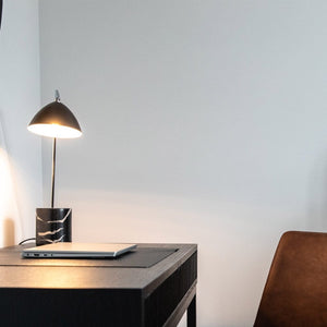 Table Lamps Capri Black Marble Table Lamp