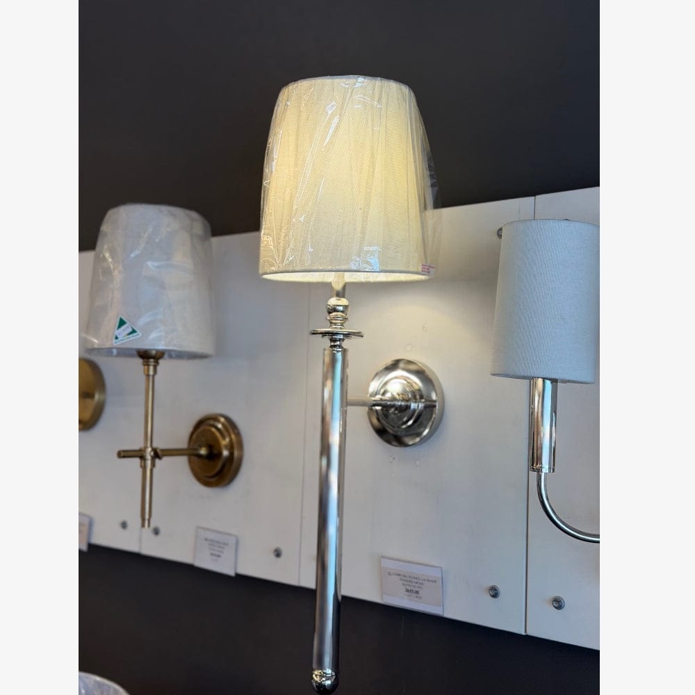 Interior Wall Light / Sconce Capri Tail Wall Sconce - Polished Nickel - CLEARANCE (Ex-display)
