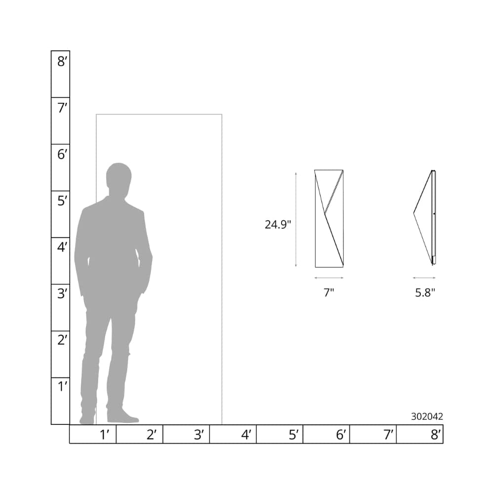 Exterior Wall Light Carbon Small Outdoor Sconce