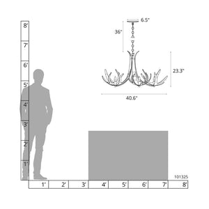 Interior Pendant Caribou 5 Light Chandelier