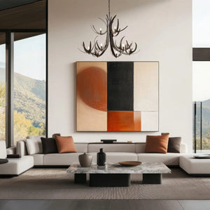 Interior Pendant Caribou 9 Light Tiered Chandelier