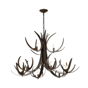 Interior Pendant Caribou 9 Light Tiered Chandelier