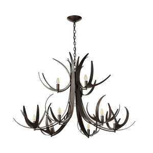 Interior Pendant Caribou 9 Light Tiered Chandelier