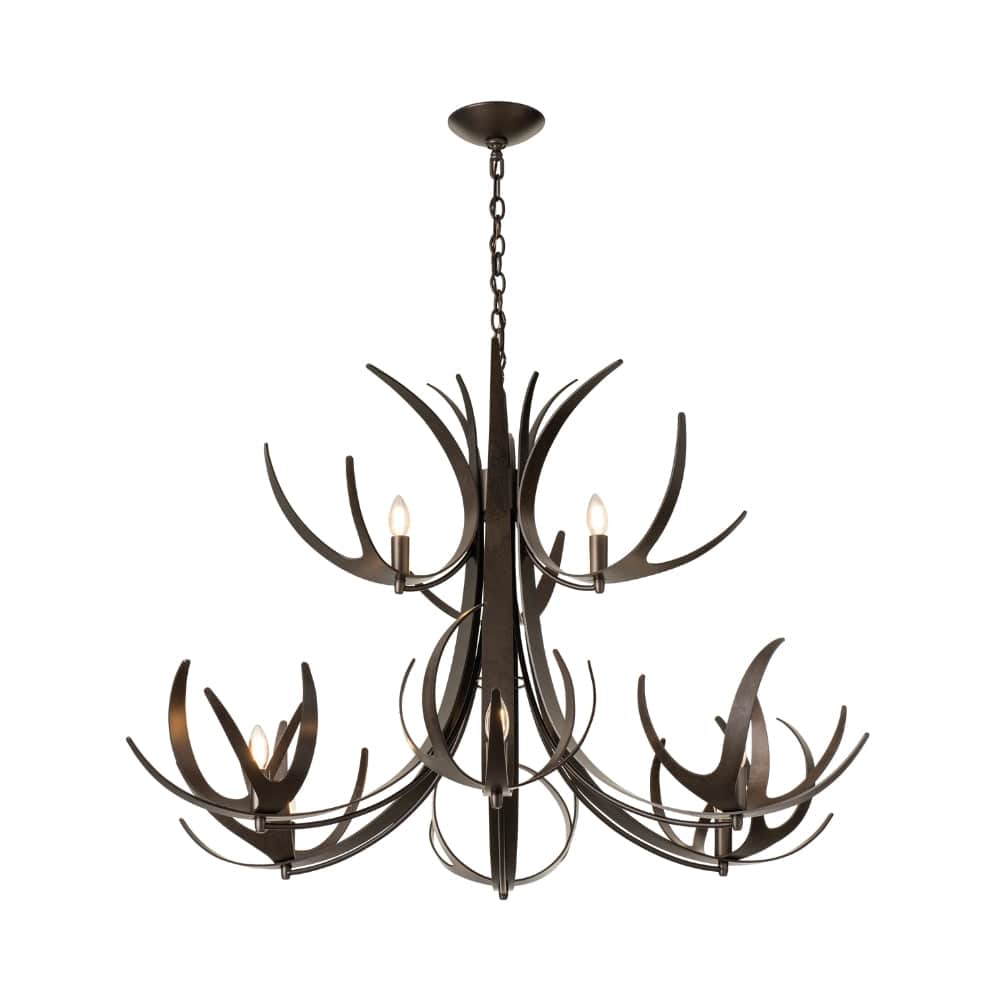 Interior Pendant Caribou 9 Light Tiered Chandelier