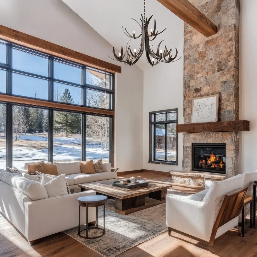 Interior Pendant Caribou 9 Light Tiered Chandelier