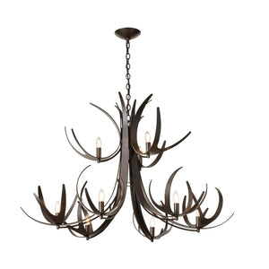 Interior Pendant Caribou 9 Light Tiered Chandelier