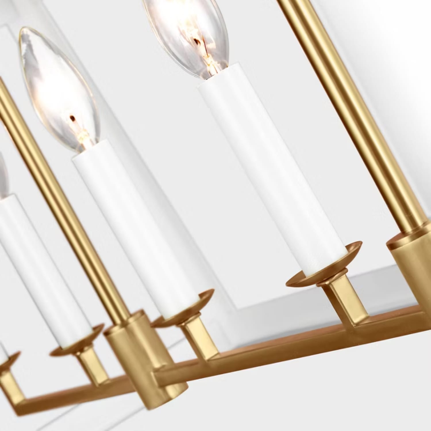 Linear Pendant Carlow Linear Lantern - Matte White CLEARANCE