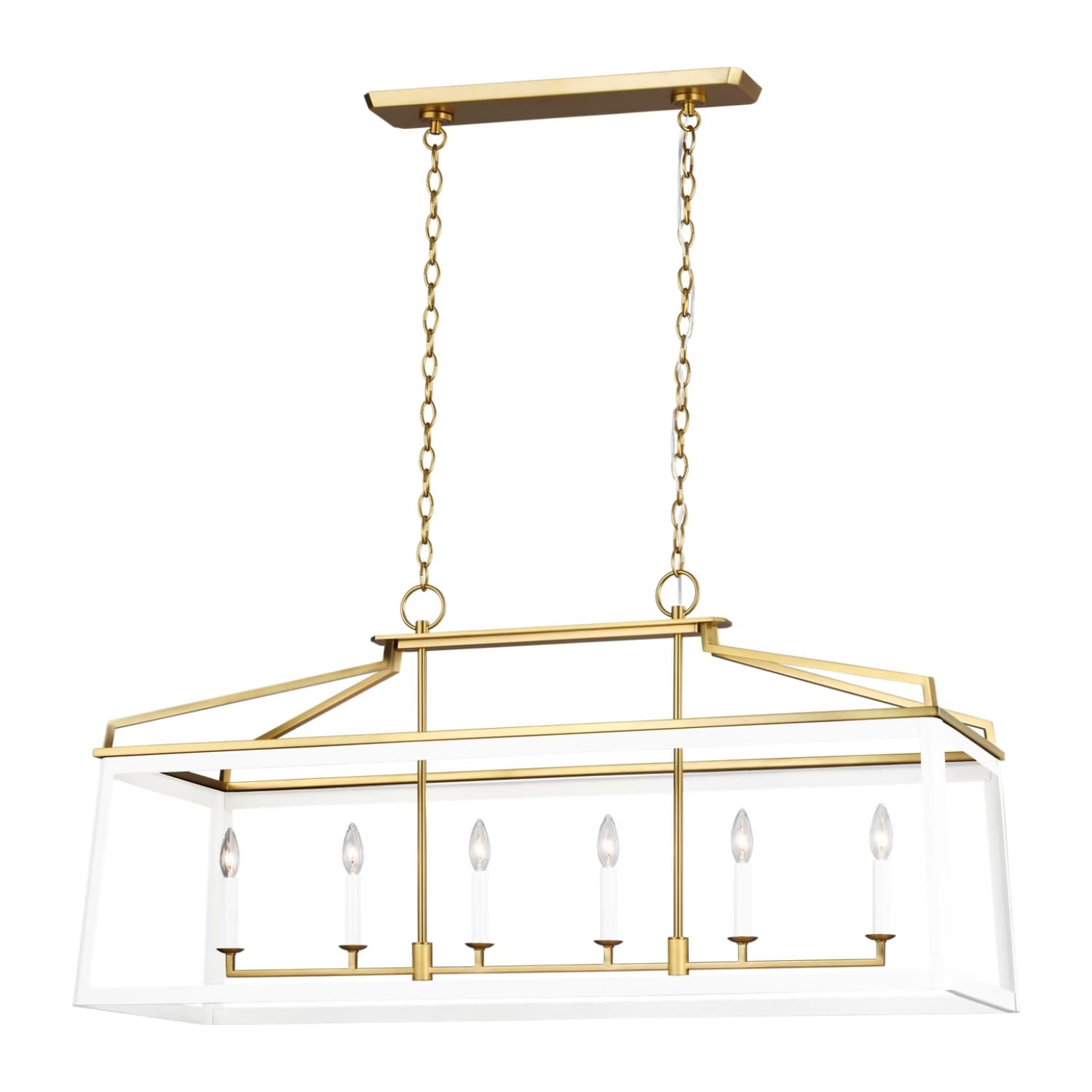 Linear Pendant Carlow Linear Lantern - Matte White CLEARANCE