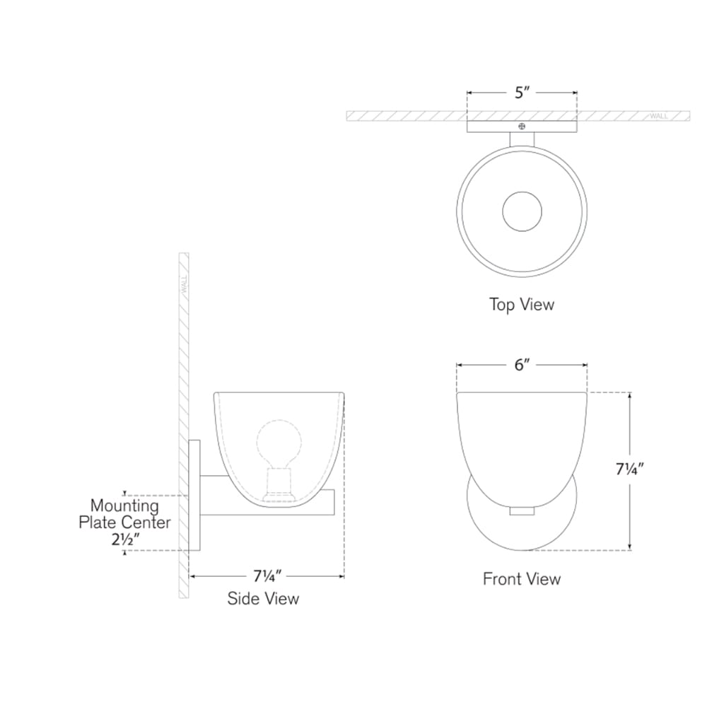 Interior Wall Light / Sconce Carola Single Sconce