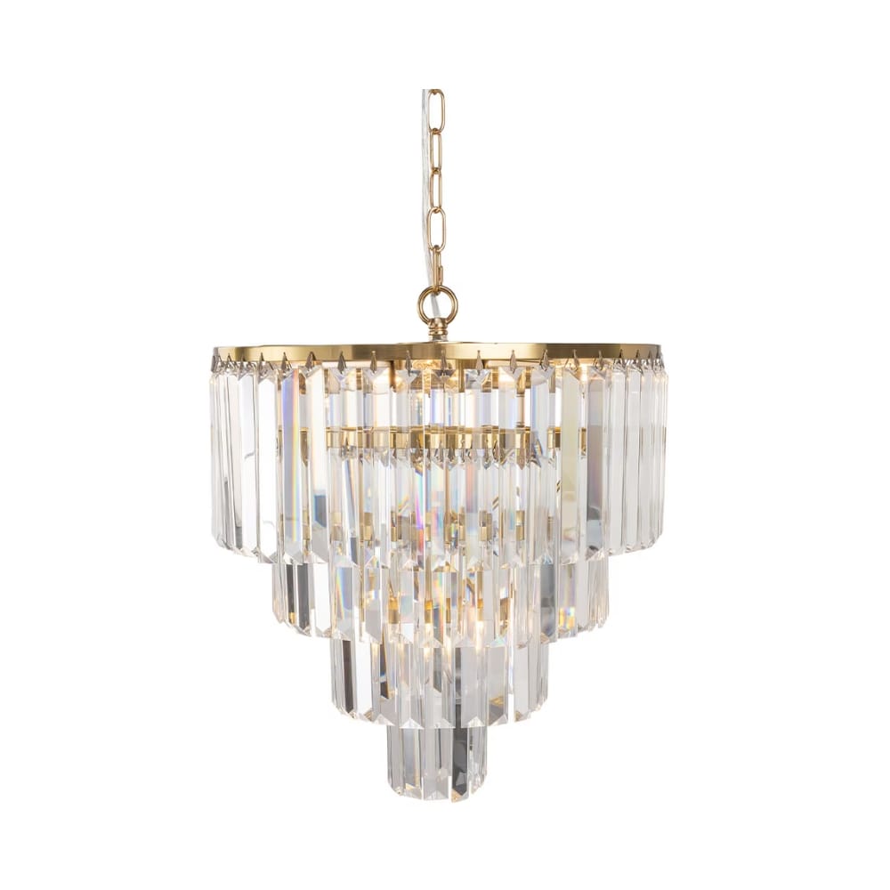 Chandelier Celestial Chandelier in Satin Brass