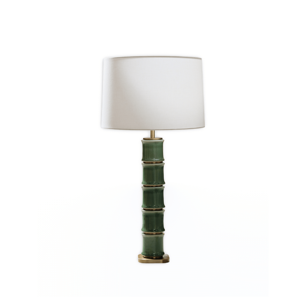 Table Lamps Ceramic Bamboo Design Table Lamp and Shade