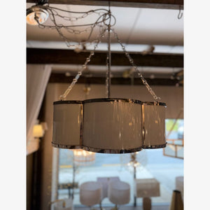 Interior Pendant Chance Medium Drum Pendant - Polished Nickel - CLEARANCE (ex-display)