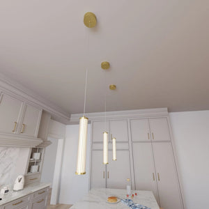 Interior Pendant Charm Modern Fluted 1 Light Pendant