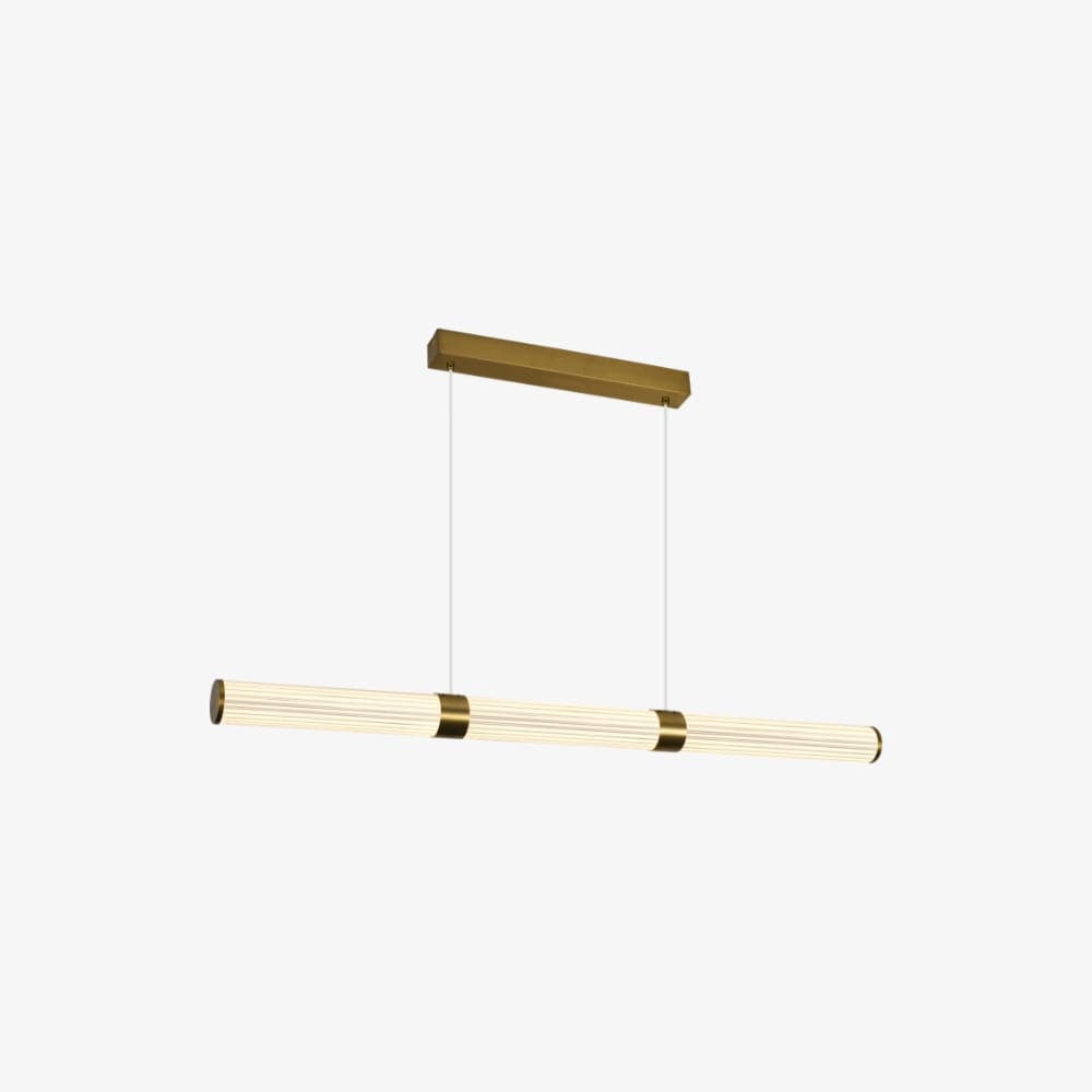 Linear Pendant Charm Modern Fluted Linear Pendant Light