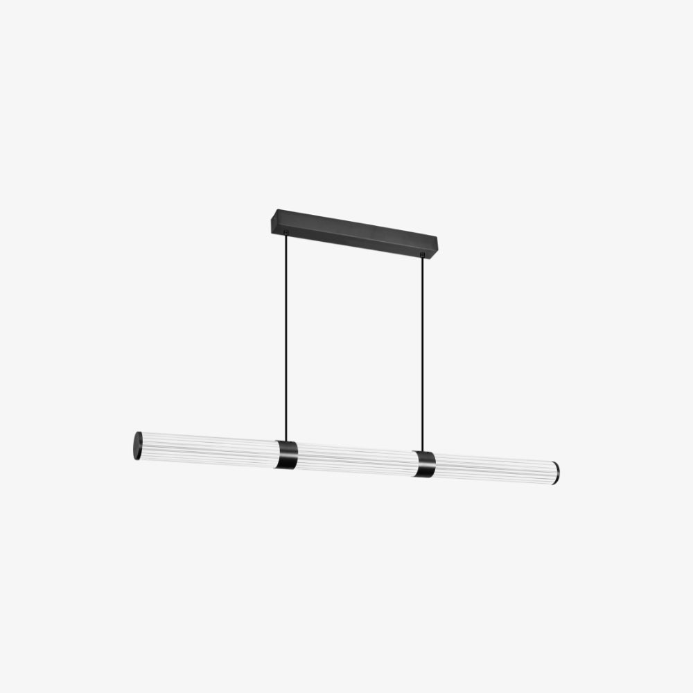 Linear Pendant Charm Modern Fluted Linear Pendant Light