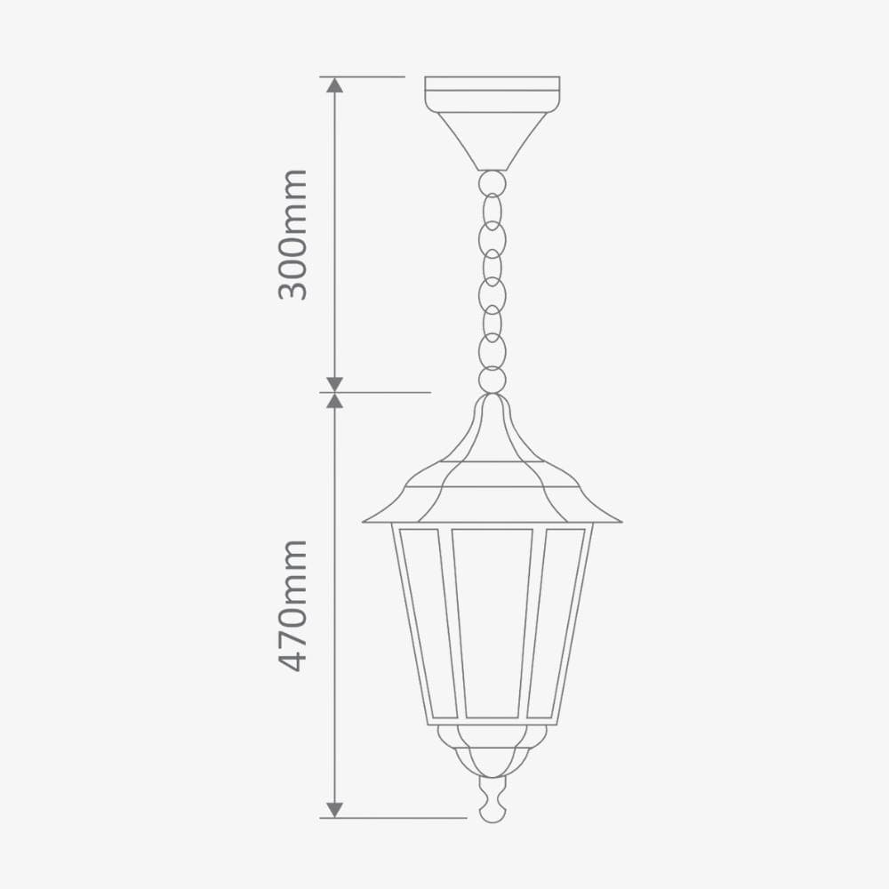 Exterior Pendant Chester Large Pendant Light