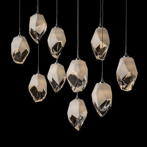 Linear Pendant Chrysalis 10 Light Large Crystal Linear Pendant
