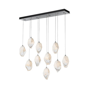 Linear Pendant Chrysalis 10 Light Large Crystal Linear Pendant
